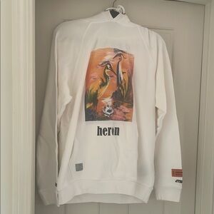 White Heron Graphic Sweatshirt